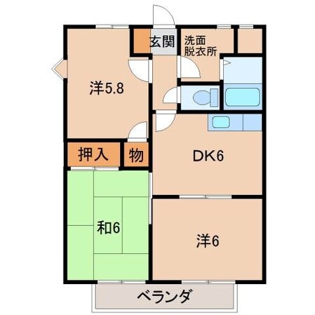 グリーンフルカルムの物件間取画像